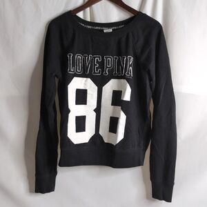 LOVE PINK Black Pullover Crew Neck